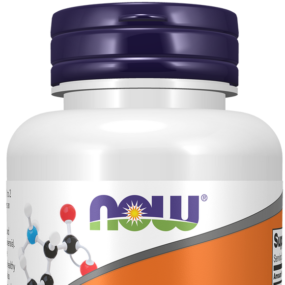 NOW L-Theanine Double Strength 200 mg, 120 veg capsules