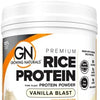 Growing Naturals | Vanilla Rice Powder 15g Plant Protein | 2.8G BCAA, Low-Carb, Low-Sugar, Non-GMO, Vegan, Gluten-Free, Keto & Food Allergy Friendly | Vanilla Blast