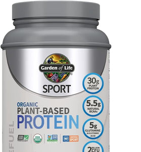 Garden of Life Organic Vegan Sport Protein Powder, Vanilla - Probiotics, BCAAs, 30g Plant Protein for Premium Post Workout Recovery - NSF Certified, Keto, Gluten & Dairy Free, Non GMO 19 Servings