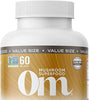 OM Mushroom Superfood Lion's Mane Mushroom Capsules Superfood Supplement, 180 Count, 60 Days, Fruit Body and Mycelium Nootropic for Memory Support, Focus, Clarity, Nerve Health, Creativity and Mood