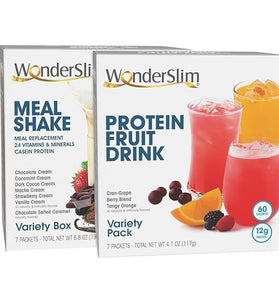 WonderSlim Meal Replacement Shake & Fruit Drink Bundle