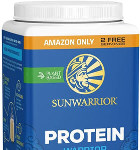 Sunwarrior Vegan Organic Protein Powder Plant-Based | BCAA Amino Acids Hemp Seed Soy Free Dairy Free Gluten Free Synthetic Free Non-GMO | Vanilla 32 Servings | Warrior Blend