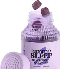 Lemme Sleep Gummies with 5mg Melatonin, Elderberry, Magnesium, L-Theanine, Chamomile and Lavender, Drug-Free Nighttime Sleep Aid, Vegan, Gluten Free, Gelatin Free, Non GMO, Berry Flavored (60 Count)