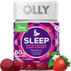 OLLY Sleep Gummy, Occasional Sleep Support, 3 mg Melatonin, L-Theanine, Chamomile, Lemon Balm, Sleep Aid, Strawberry, 60 Count