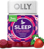 OLLY Sleep Gummy, Occasional Sleep Support, 3 mg Melatonin, L-Theanine, Chamomile, Lemon Balm, Sleep Aid, Strawberry, 60 Count