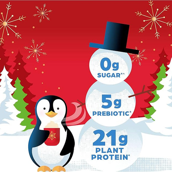 Orgain Organic Vegan Protein Powder, Peppermint Hot Cocoa Seasonal Holiday Flavor - 21g of Plant Based Protein, Non Dairy, Gluten Free, 2g of Fiber, No Sugar Added, Soy Free, Non-GMO, 1.02 Lb