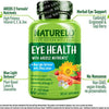 NATURELO Eye Vitamins - AREDS 2 Formula Nutrients with Lutein, Zeaxanthin, Vitamin C, E, Zinc, Plus DHA - Supplement for Dry Eyes, Healthy Vision, Eye Support - 60 Vegan Capsules