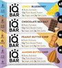 IQBAR Brain and Body Keto Protein Bars - Chocolate Lovers Variety and Lemon Blueberry - 12 Count Energy Bars - Low Carb Protein Bars - High Fiber Vegan Bars Low Sugar Meal Replacement Bars