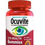 Ocuvite Vitamin & Mineral Supplement for Eye Health Adult Gummies, Contains Lutein & Zeaxanthin, Bausch, 60 Count