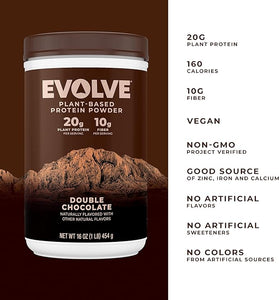 Evolve Protein Powder, Classic Chocolate, 20g Protein, 1 Pound