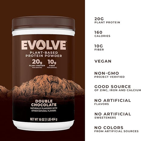 Evolve Protein Powder, Classic Chocolate, 20g Protein, 1 Pound