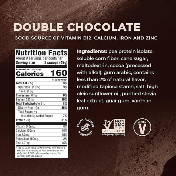 Evolve Protein Powder, Classic Chocolate, 20g Protein, 1 Pound