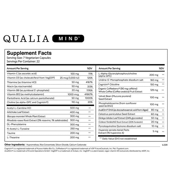 Qualia Mind - Premium Cognitive Support