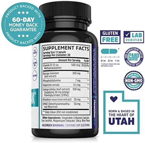 Zhou Neuro Peak Brain Support Supplement | Memory, Focus & Clarity Formula