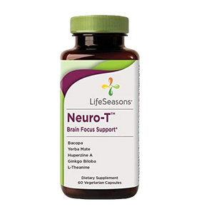 LifeSeasons - Focus-R - Concentration and Focus Supplement for All Ages - Nootropics Brain Formula Mind and Memory - Yerba Mate, Huperzine A, Ginkgo Biloba