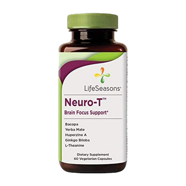 LifeSeasons - Focus-R - Concentration and Focus Supplement for All Ages - Nootropics Brain Formula Mind and Memory - Yerba Mate, Huperzine A, Ginkgo Biloba