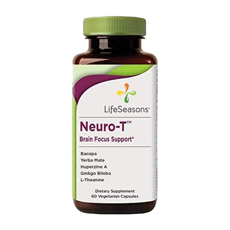 LifeSeasons - Focus-R - Concentration and Focus Supplement for All Ages - Nootropics Brain Formula Mind and Memory - Yerba Mate, Huperzine A, Ginkgo Biloba