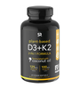 Vitamin D3 + K2 with Organic Virgin Coconut Oil | Plant-Based Vegan D3 (5000iu) with MK7 Vitamin K2 (100mcg) from Chickpea | Non-GMO & Vegan Certified (60 Veggie Softgels)