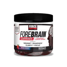 Forebrain Gummies Nootropic Brain Support Supplement for Memory and Focus, Brain Vitamin with COGNIGRAPE and Huperzine A, Focus Gummies to Support Recall and Sharpness, Force Factor, 60 Gummies