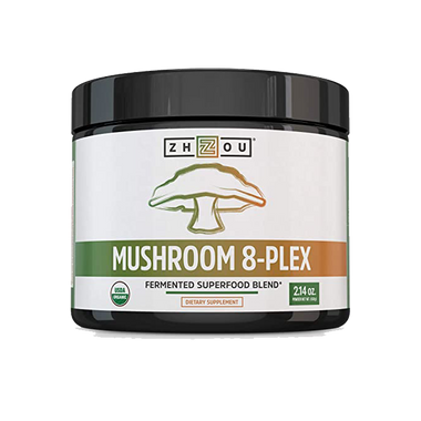 8-Plex Organic Mushroom Powder for & Brain Power, Boost Immune Support, Energy, Endurance