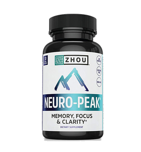 Zhou Neuro Peak Brain Support Supplement | Memory, Focus & Clarity Formula
