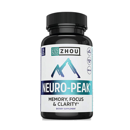 Zhou Neuro Peak Brain Support Supplement | Memory, Focus & Clarity Formula