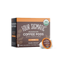 Four Sigmatic Mushroom Coffee K-Cups, Organic and Fair Trade Coffee with Lions Mane, Chaga, & Mushroom Powder, Focus & Immune Support, 24 Count