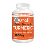 Turmeric Curcumin Capsules, Qunol with Ultra High Absorption 1000mg, Alternative to Turmeric Curcumin with Black Pepper, Joint Support, Dietary Supplement, Extra Strength, 30 Vegetarian Capsules