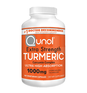 Turmeric Curcumin Capsules, Qunol with Ultra High Absorption 1000mg, Alternative to Turmeric Curcumin with Black Pepper, Joint Support, Dietary Supplement, Extra Strength, 30 Vegetarian Capsules