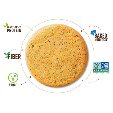 Lenny & Larry's The Complete Cookie, Lemon Poppy Seed, Soft Baked, 16g Plant Protein, Vegan, Non-GMO, 4 Ounce (Pack of 12)