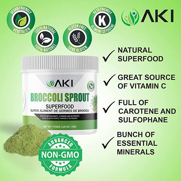 All Natural Broccoli Sprout Powder contains Sulforaphane