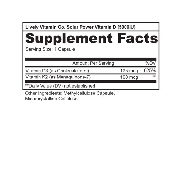 Solar Power Vitamin D3