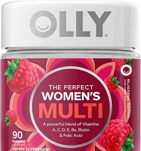 OLLY Women's Multivitamin Gummy, Berry 45 Day Supply - 90 Count